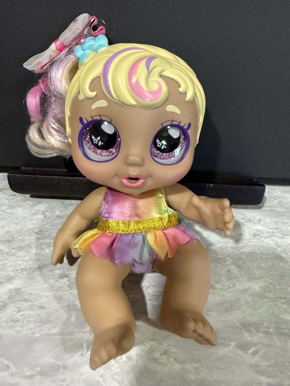 Kindi Kids Baby Sister Mini Mello Scented Doll with Glitter Eyes
